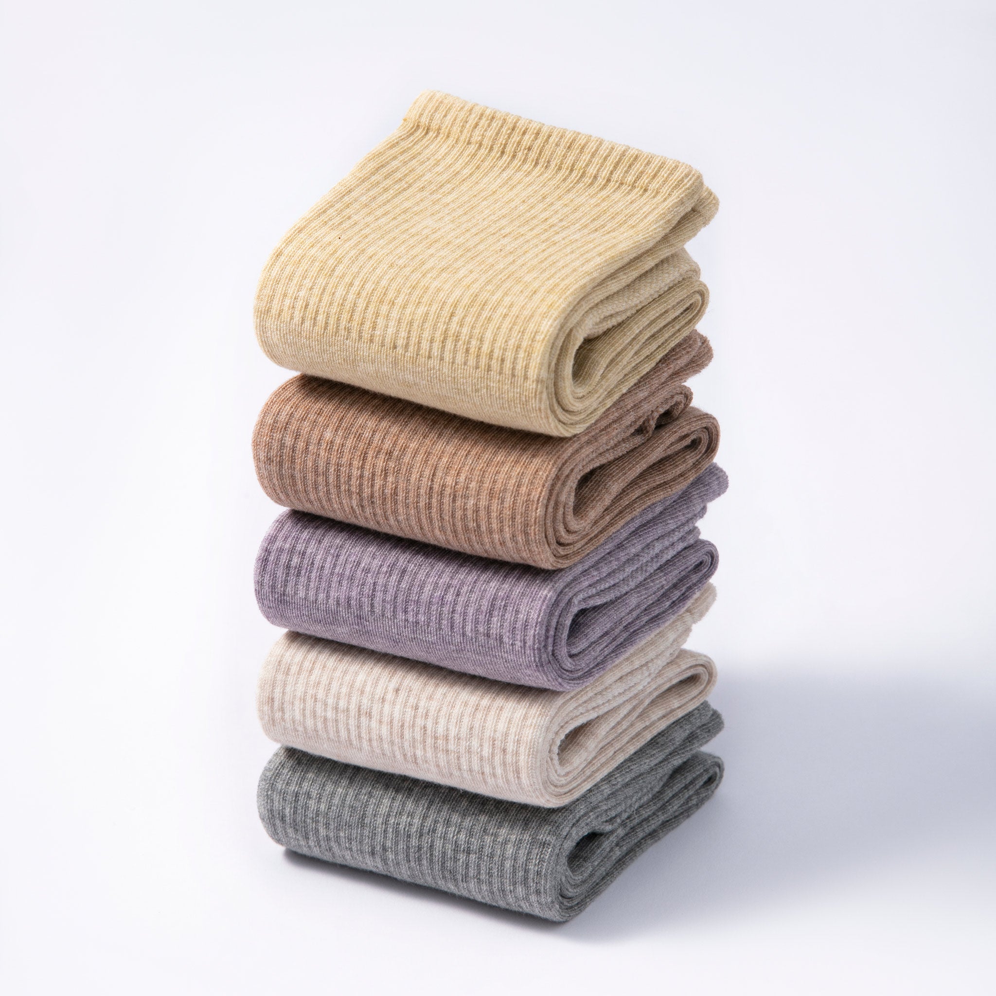 Humktnn | Adult Organic Cotton Grip Socks in Lemon – 2-Pair Pack