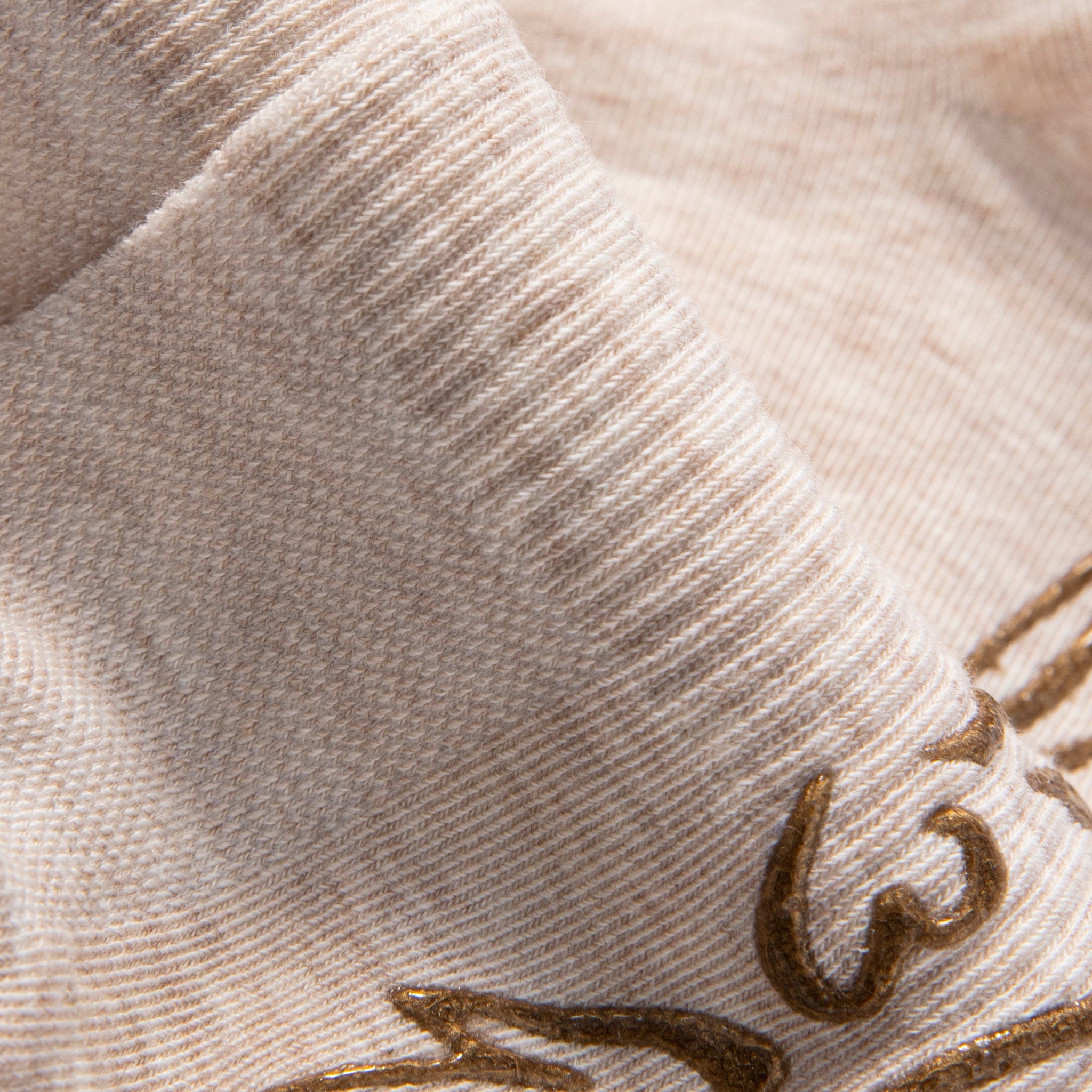 Humktnn | Everyday Organic Cotton Non-Slip Socks for Adults – Beige, 2 Pairs