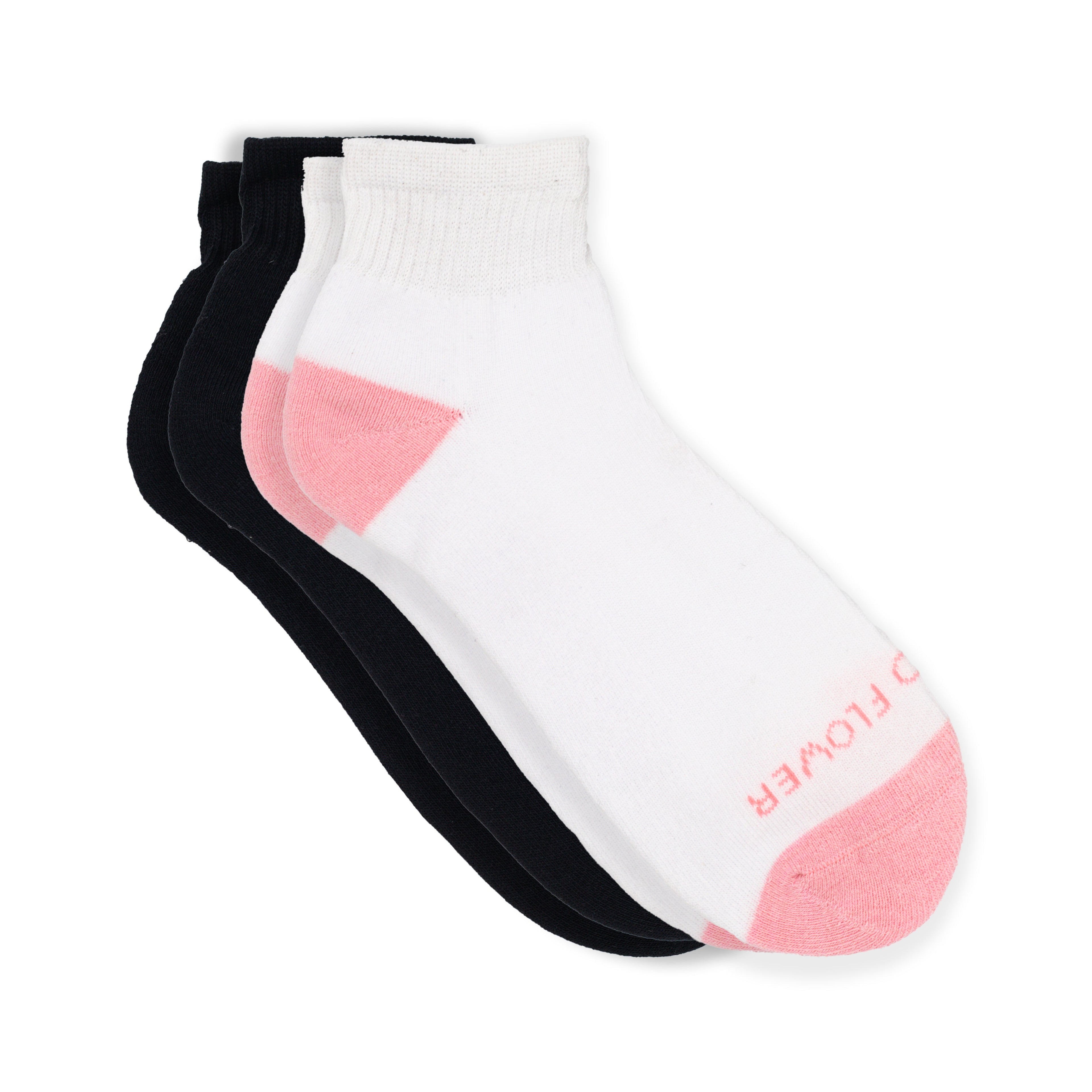 Humktnn | Women’s Queen Size Quarter Socks with Arch Support for Active Daily Wear – 3 Pair Pack