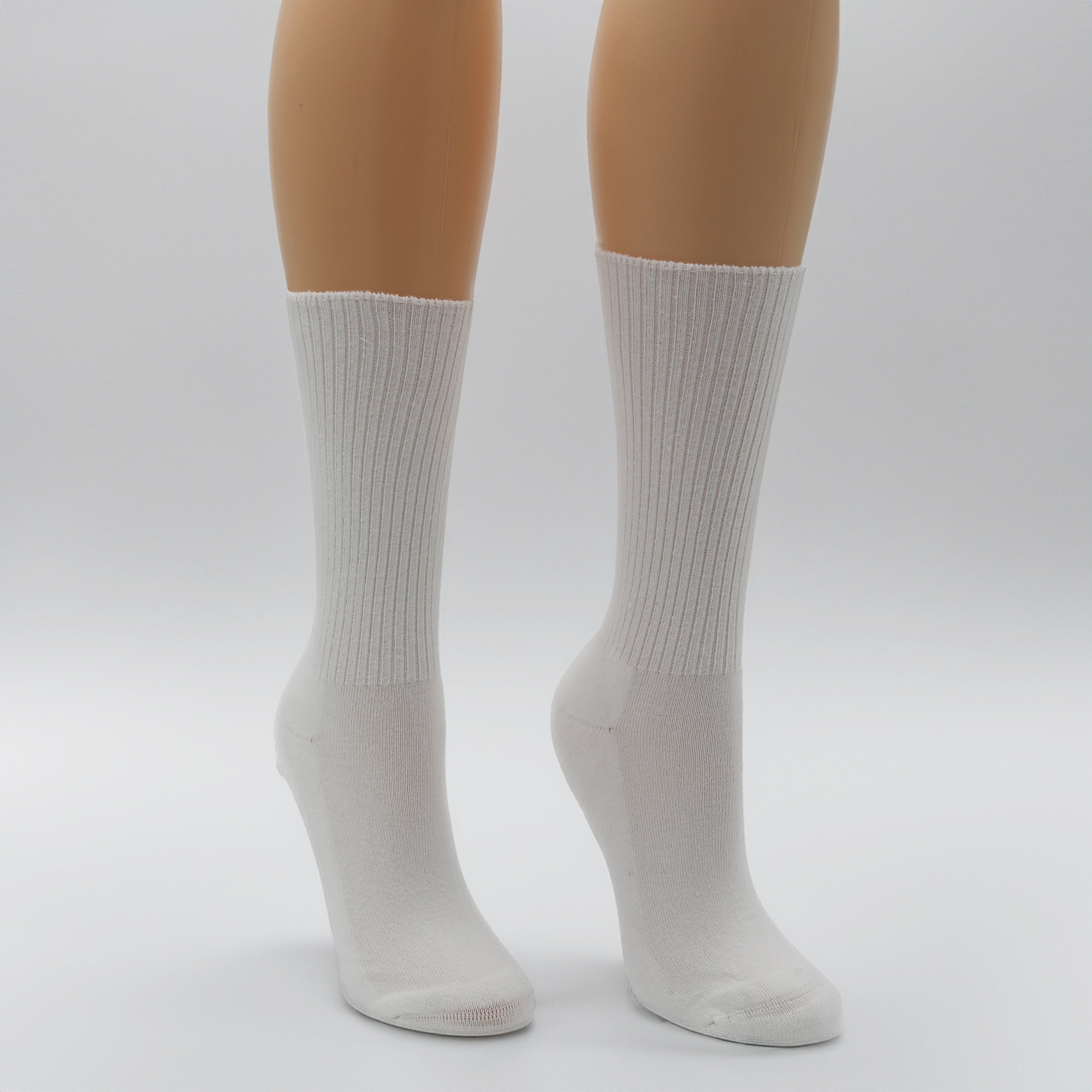 Humktnn | Women’s Extra Wide Crew Socks with Non-Binding Top for Daily Comfort – 5 Pair Pack