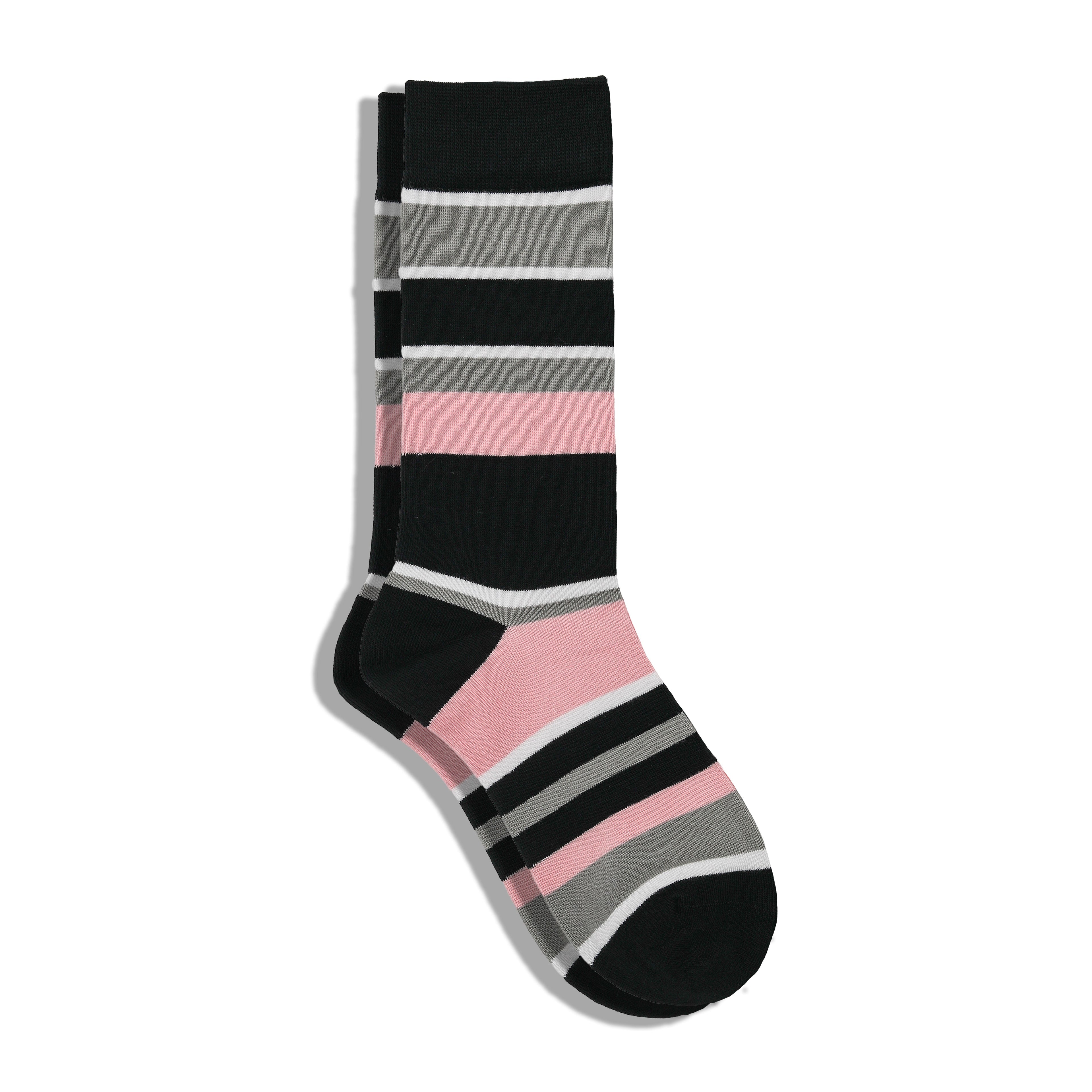 Humktnn | Women’s Queen Size Bamboo Crew Socks – 5 Pair Lightweight Patterned Style