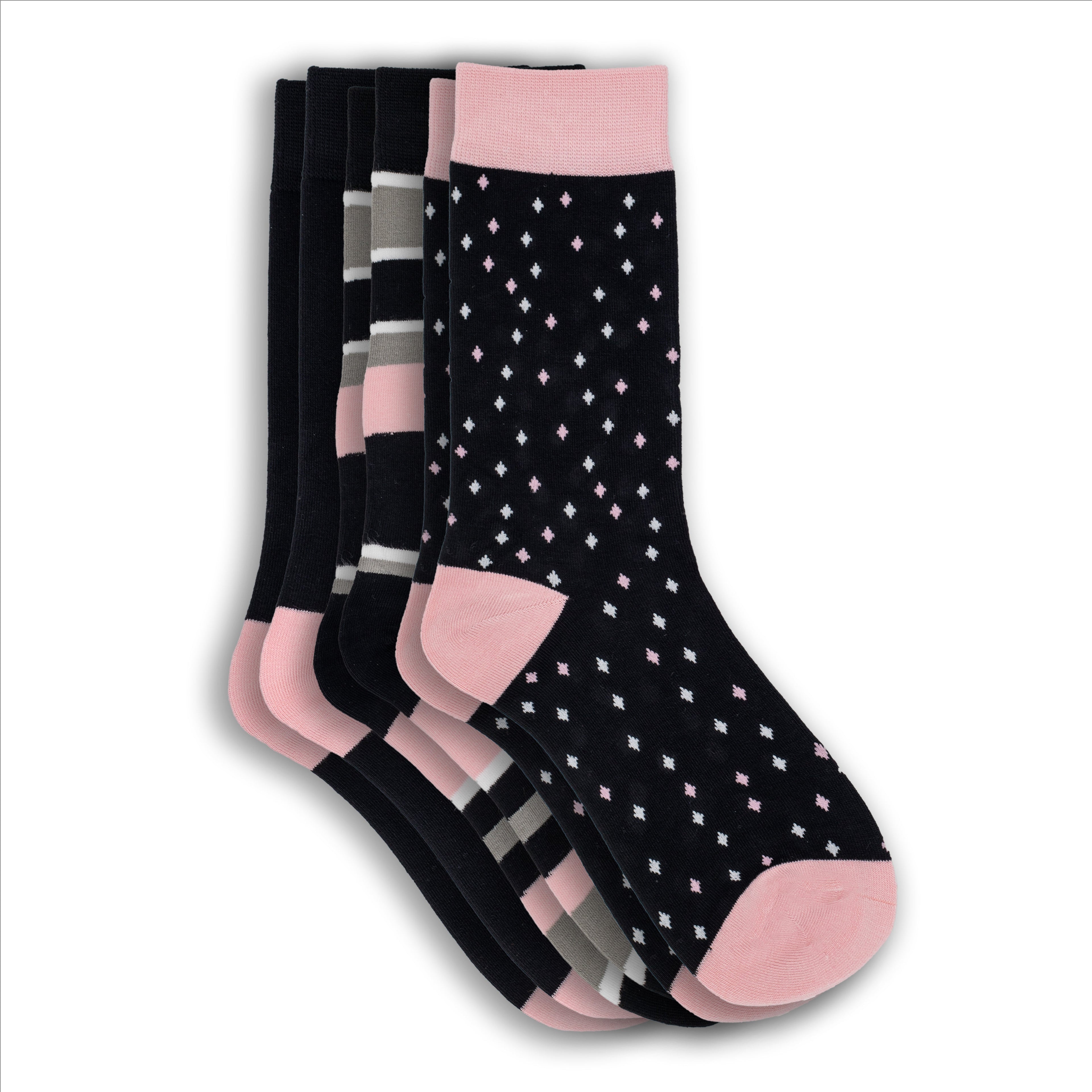 Humktnn | Women’s Queen Size Lightweight Bamboo Crew Socks for Breathable Daily Comfort – 3 Pair Pack