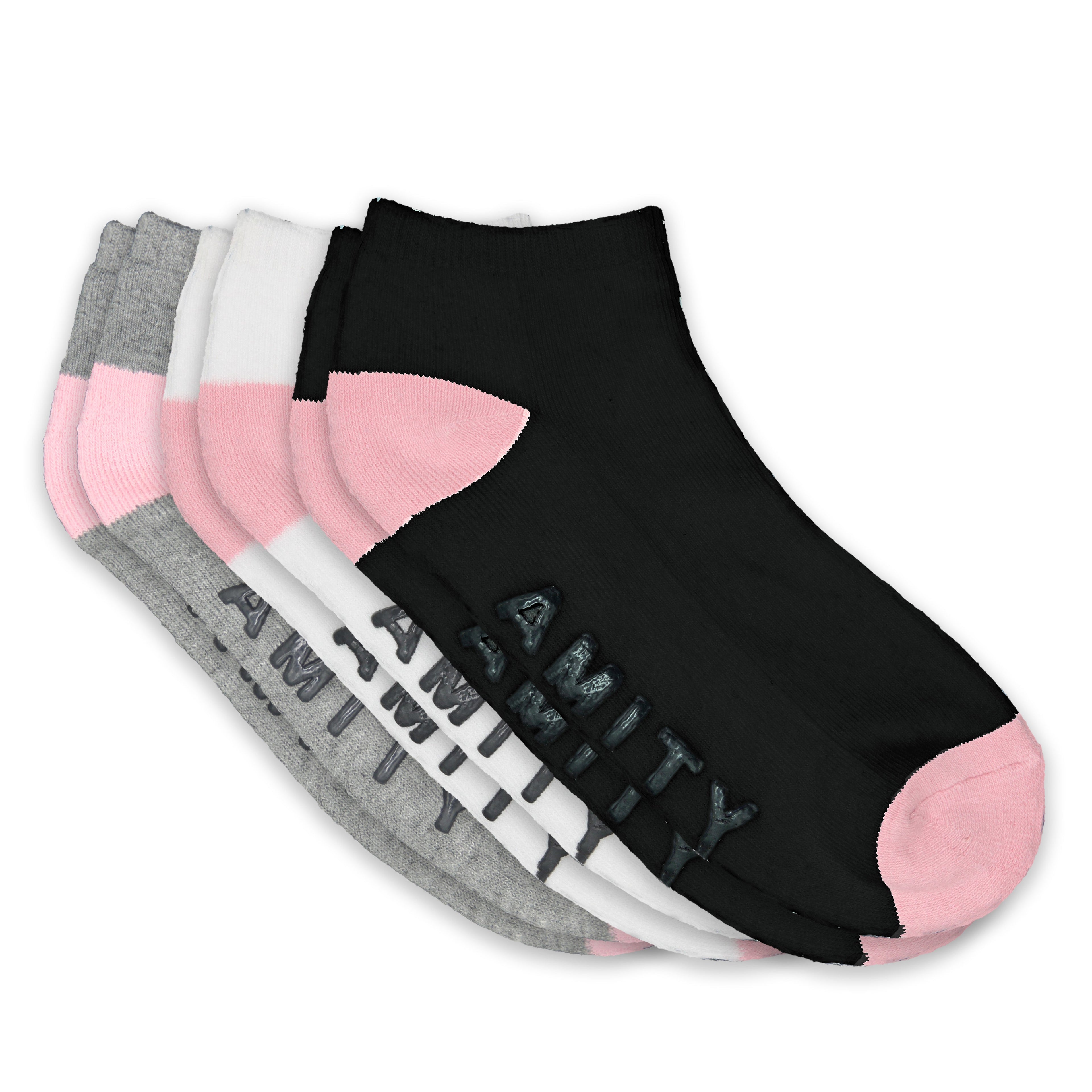 Humktnn | Women’s Non-Skid Low Cut Cotton Socks with Non-Binding Stretch for Daily Comfort – 5 Pair Pack