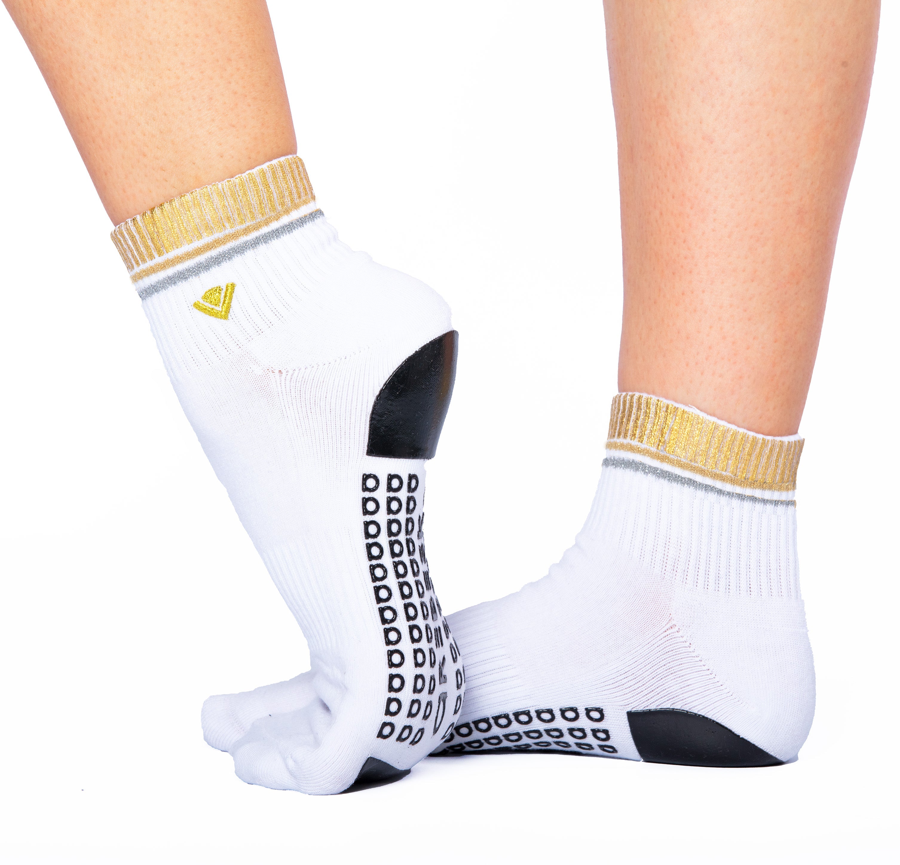 Humktnn | Women’s Cotton Ankle Crew Grip Socks with Striped Design