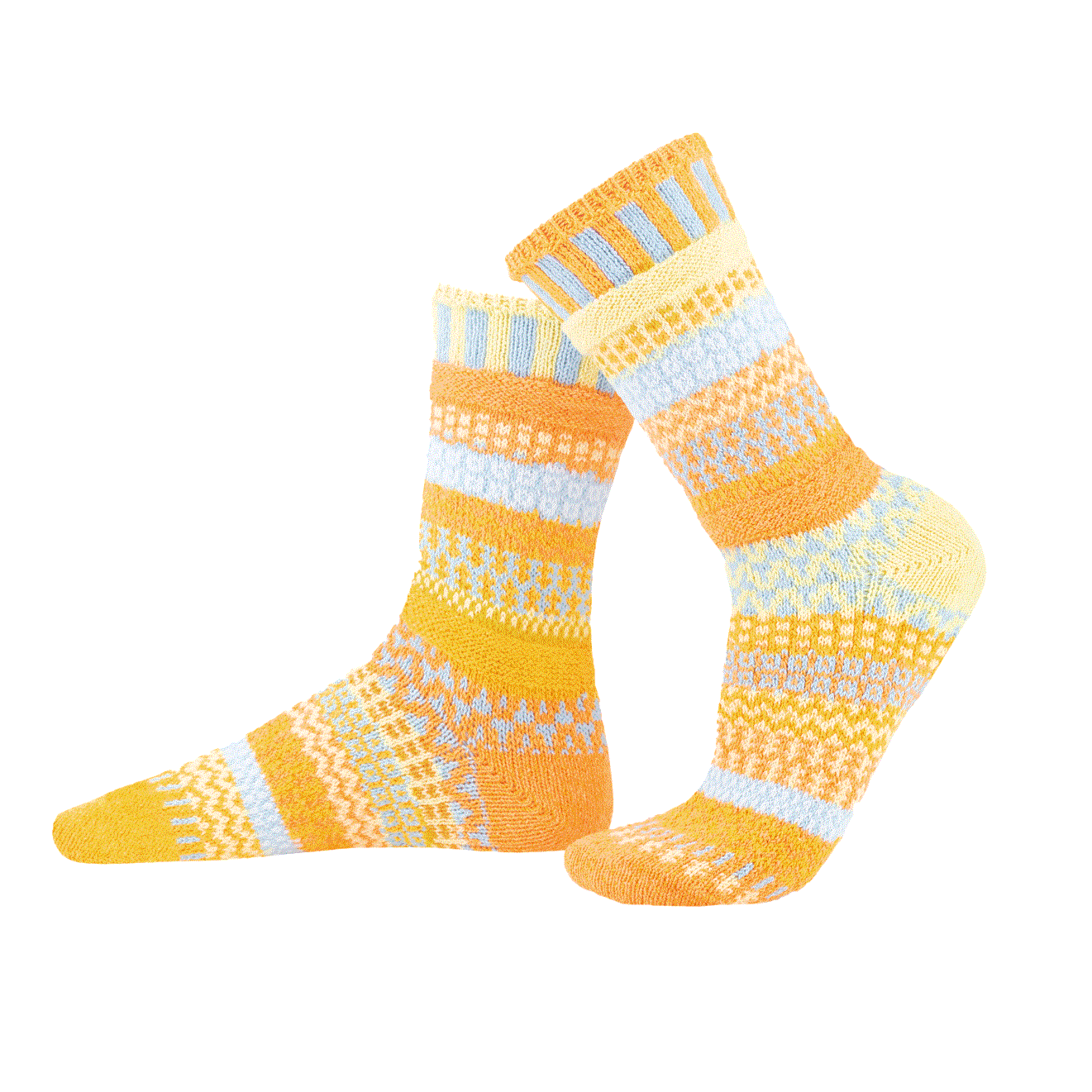 Humktnn| Clementine Crew Socks - Brighten Your Day with Warmth and Cheer