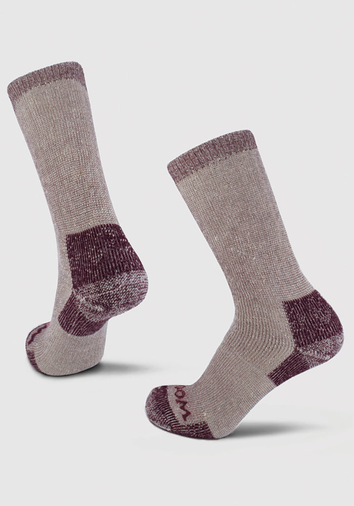 Humktnn | Women’s Heavyweight Merino Wool Crew Socks for Extreme Cold Weather