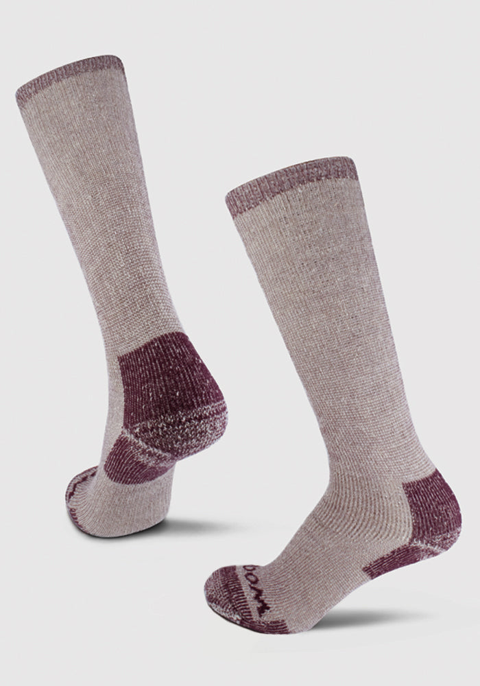 Humktnn | Women’s Heavyweight Merino Wool Over-the-Calf Socks for Extreme Cold