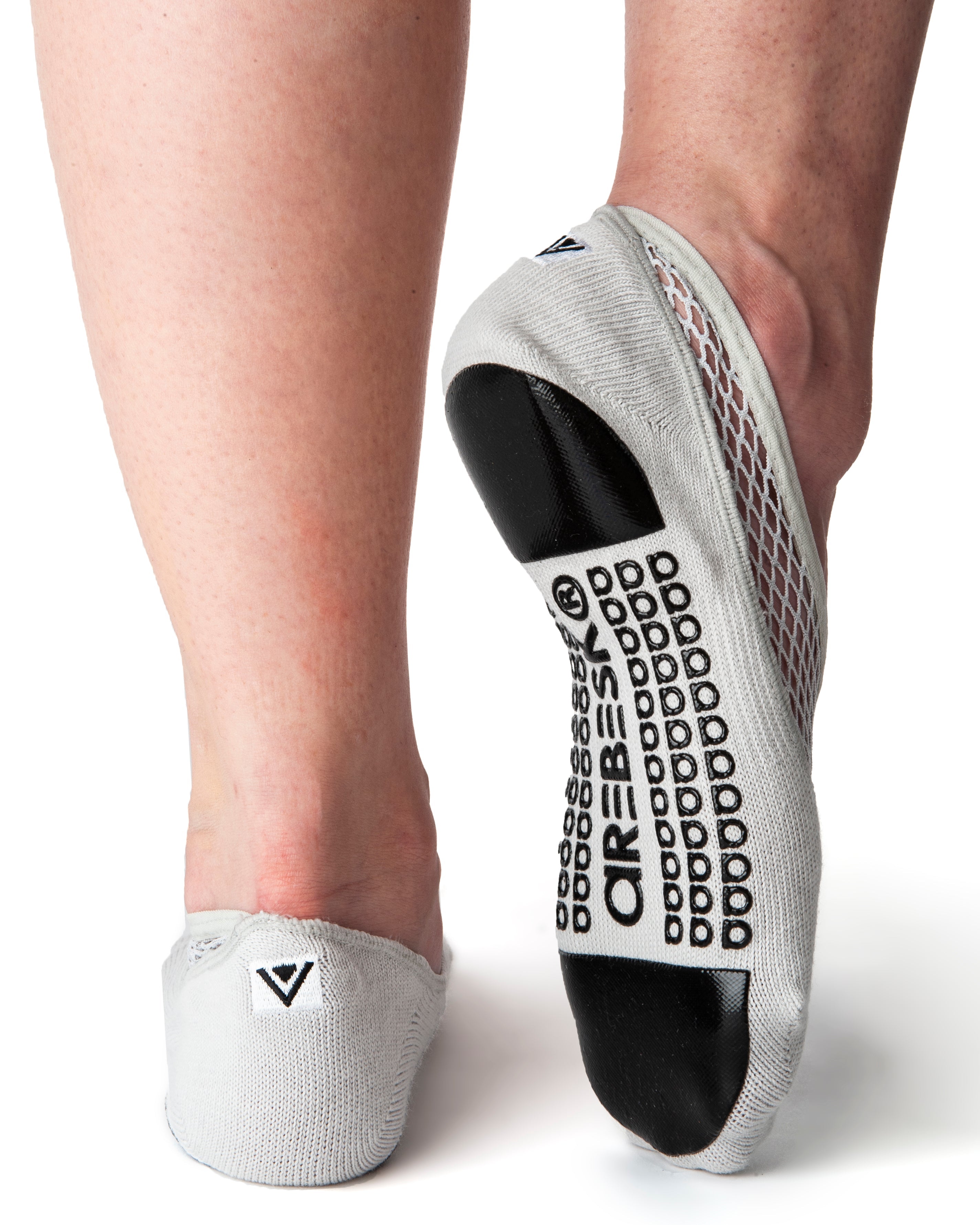 Humktnn | Women’s Grip Socks with Angular Mesh Panel and Anti-Slip Sole
