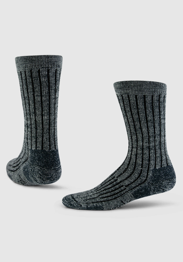 Humktnn | Men’s Merino Wool Silk Blend Crew Socks for Everyday Warmth
