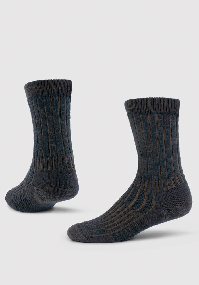 Humktnn | Women’s Midweight Merino Wool Crew Socks with Silk Blend, Warm & Cozy