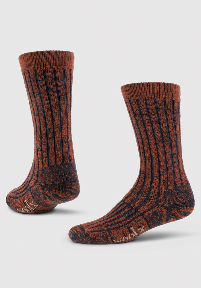 Humktnn| Men’s Mid Calf Merino Wool Socks with Full Cushion Support