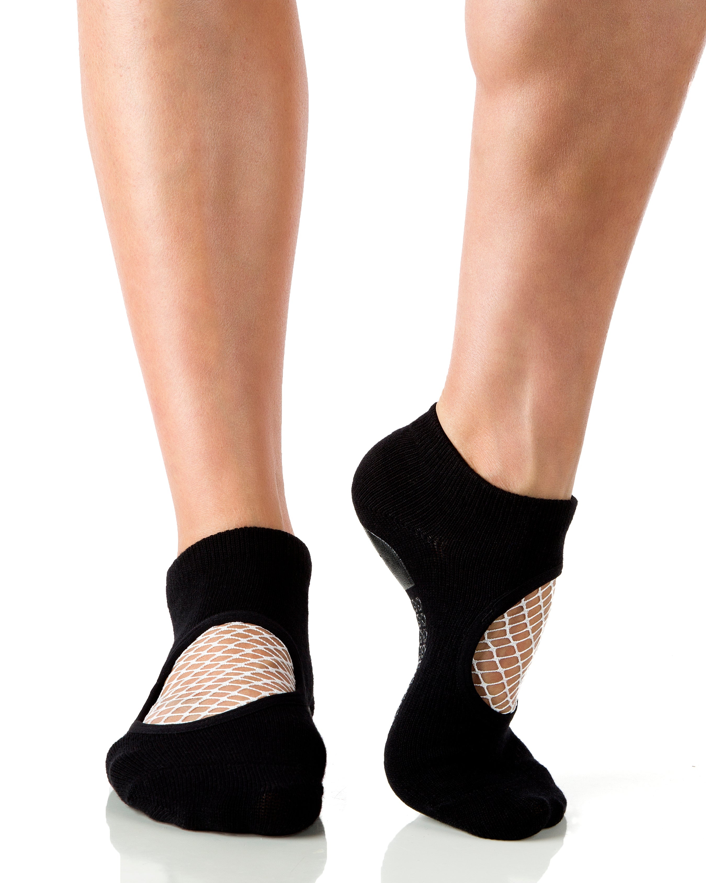 Humktnn | Closed Toe Fishnet Grip Socks for Pilates & Studio Training