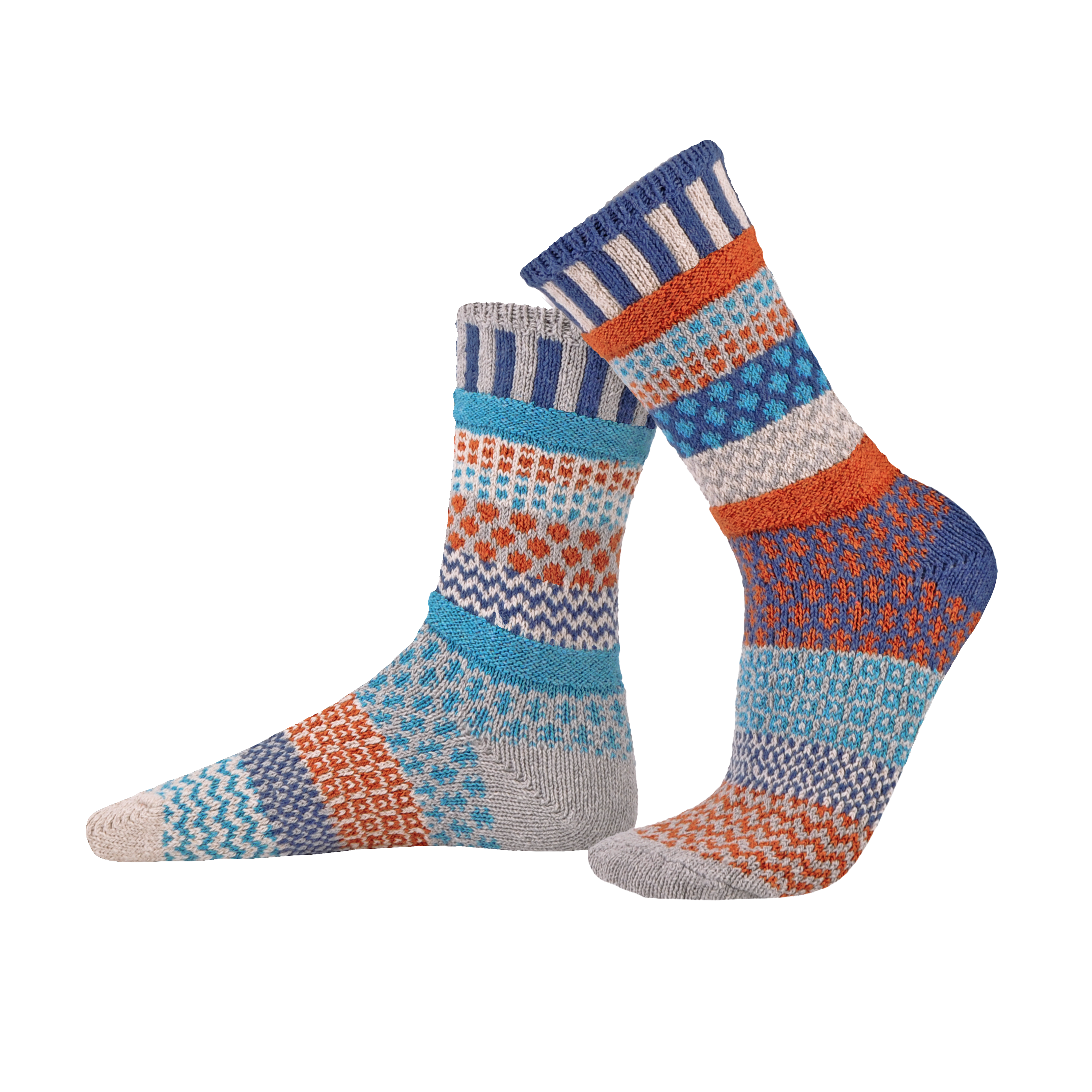 Humktnn| Mirabell Crew Socks - Refreshing Comfort with a Pop of Color