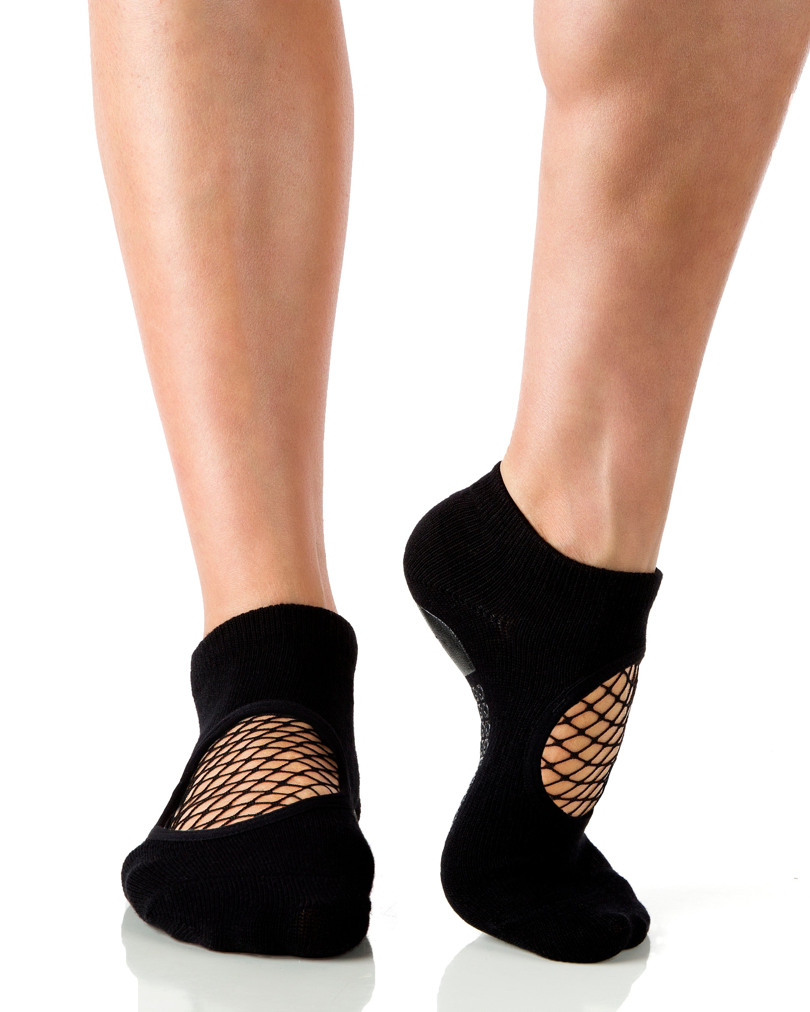 Humktnn | Closed Toe Fishnet Grip Socks for Pilates & Studio Training