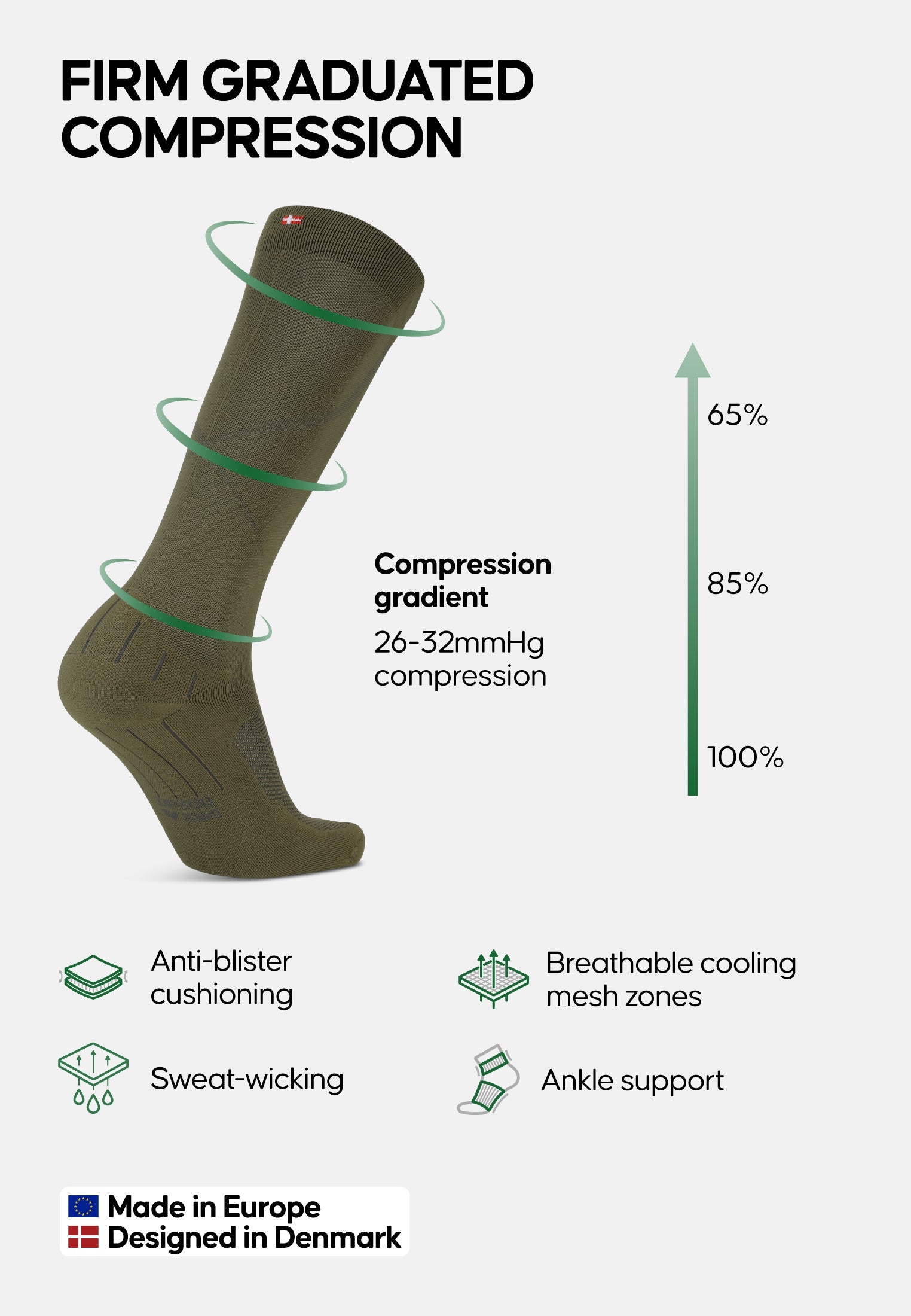 Humktnn | Graduated Compression Socks for Endurance Training