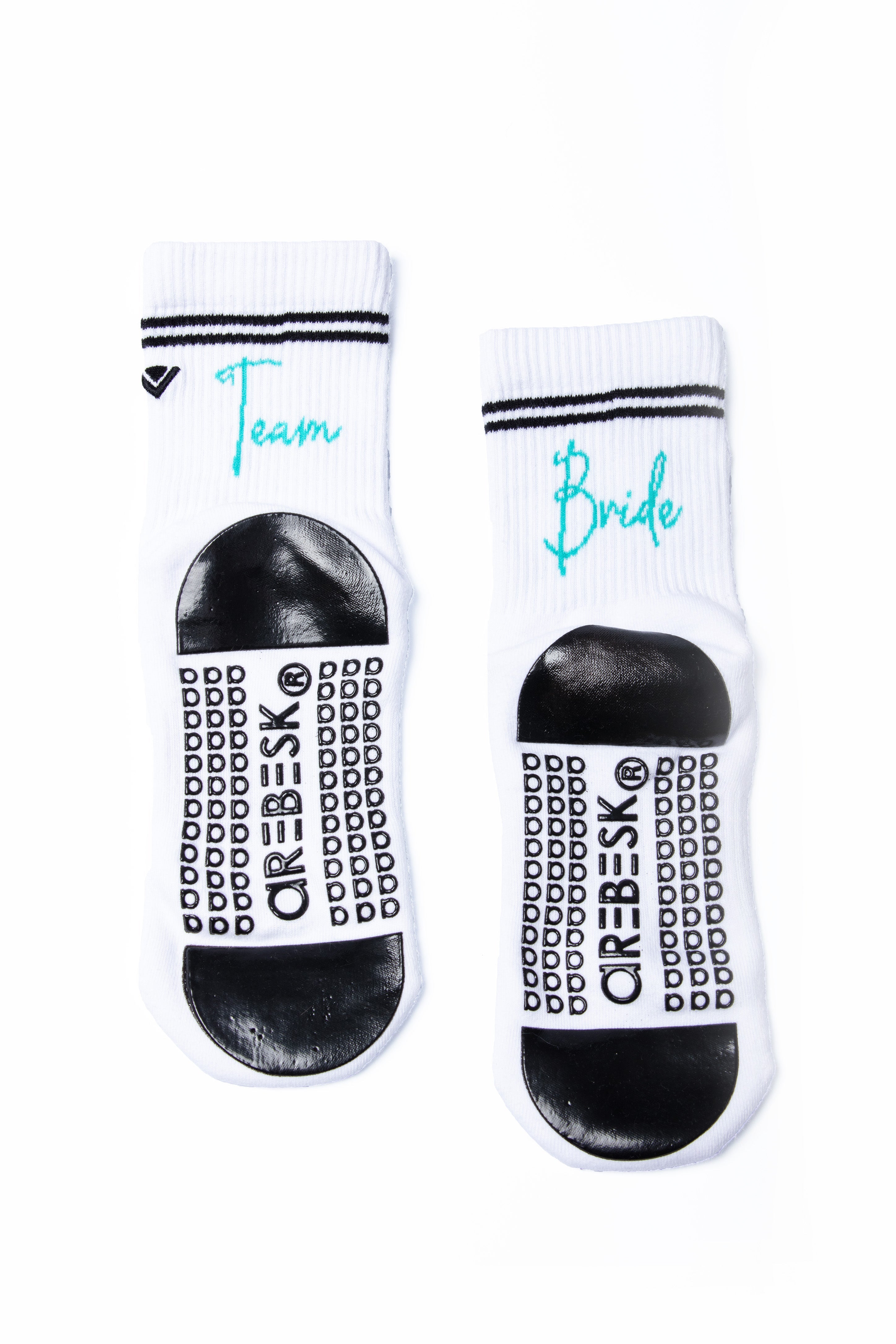 Humktnn | Women’s Team Bride Crew Grip Socks with Non-Slip Sole – Bachelorette Party Gift