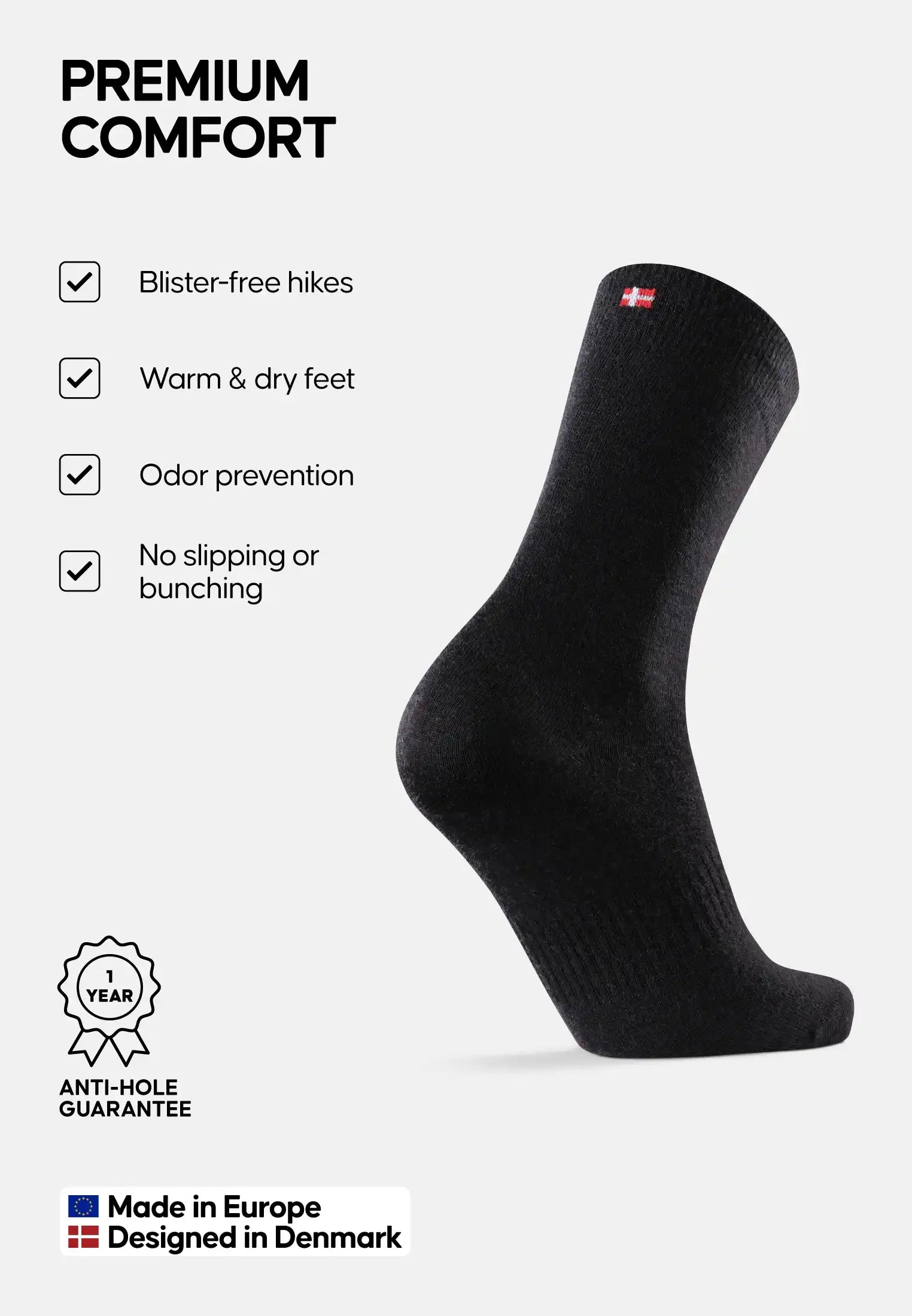 Humktnn | Lightweight Merino Liner Socks for Hiking Layering