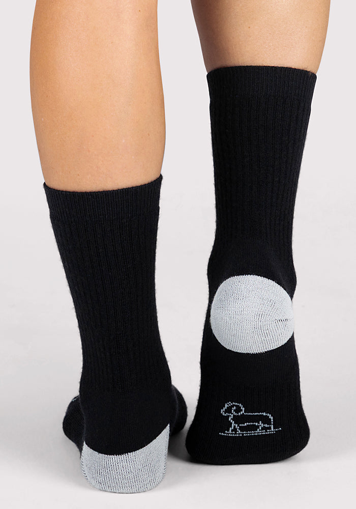 Humktnn | Women’s Full Cushion Merino Wool Crew Socks for Hiking & All-Day Wear