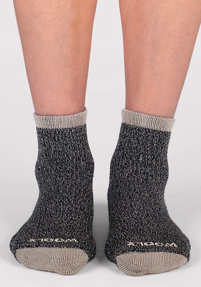 Humktnn | Women’s Merino Wool & Silk Cozy Mini Crew Socks for Ultimate Comfort
