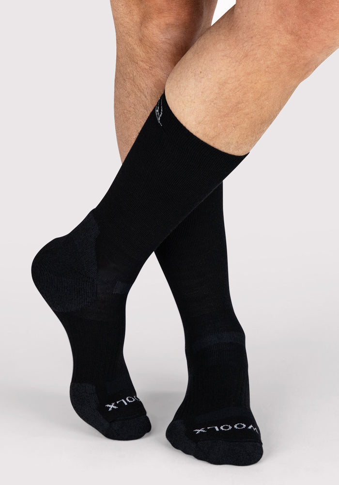 Humktnn | Men’s Lightweight Merino Wool Crew Socks with Breathable Everyday Comfort