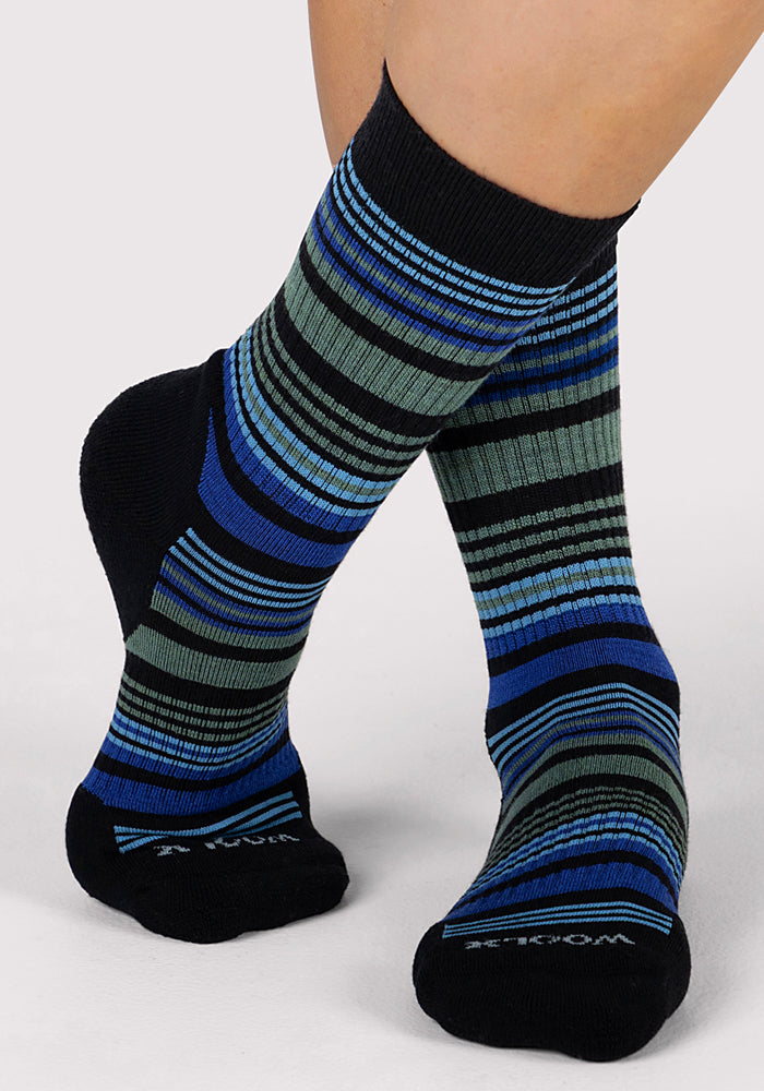 Humktnn| Women’s Cushioned Merino Wool Crew Socks for Everyday Comfort