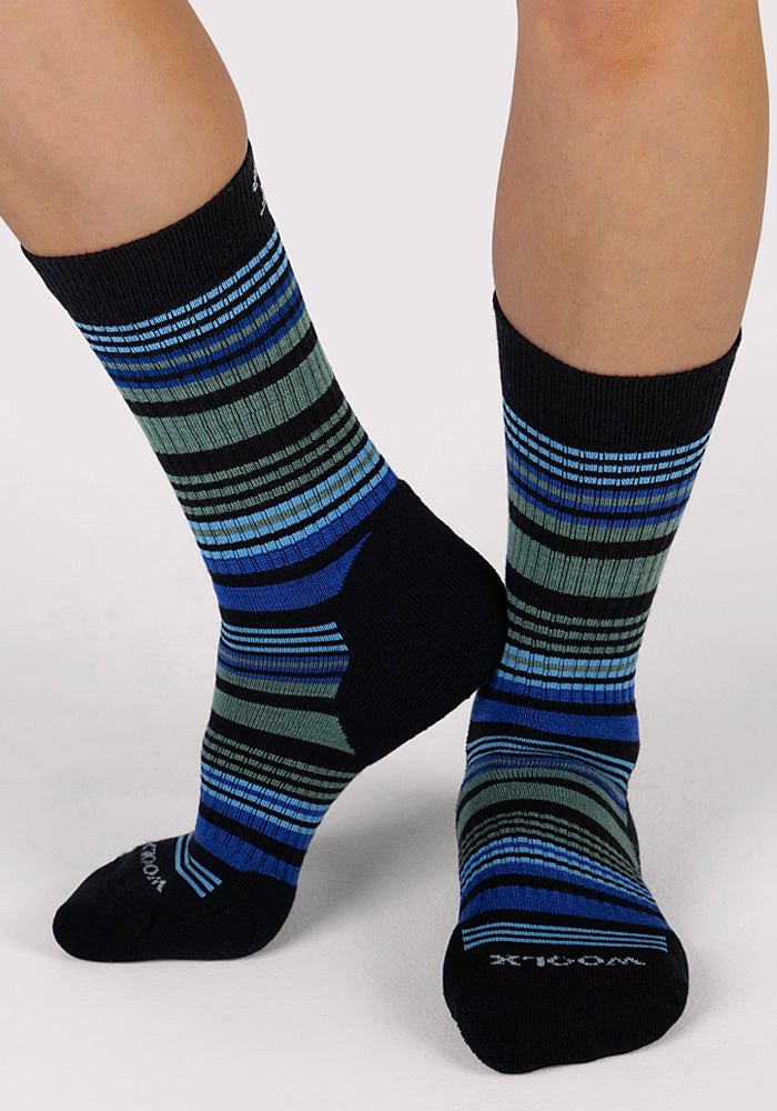 Humktnn| Women’s Cushioned Merino Wool Crew Socks for Everyday Comfort