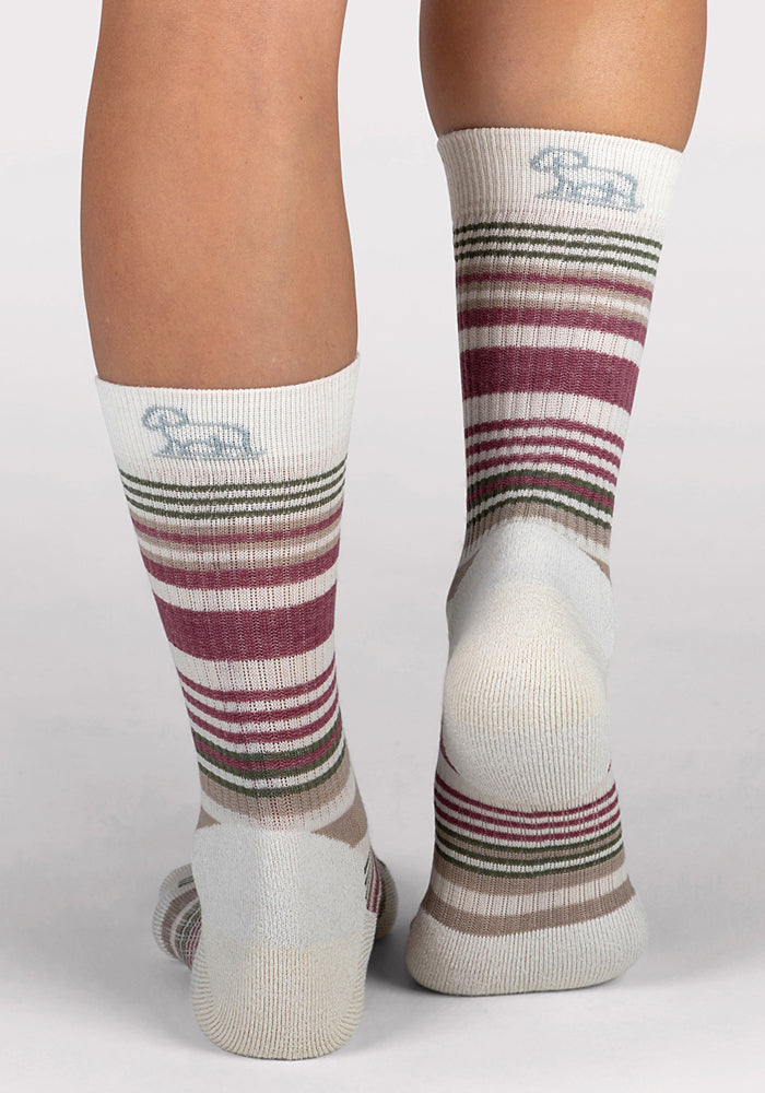 Humktnn | Women’s Lightweight Merino Wool Crew Socks with Soft Cushion and Breathable Comfort