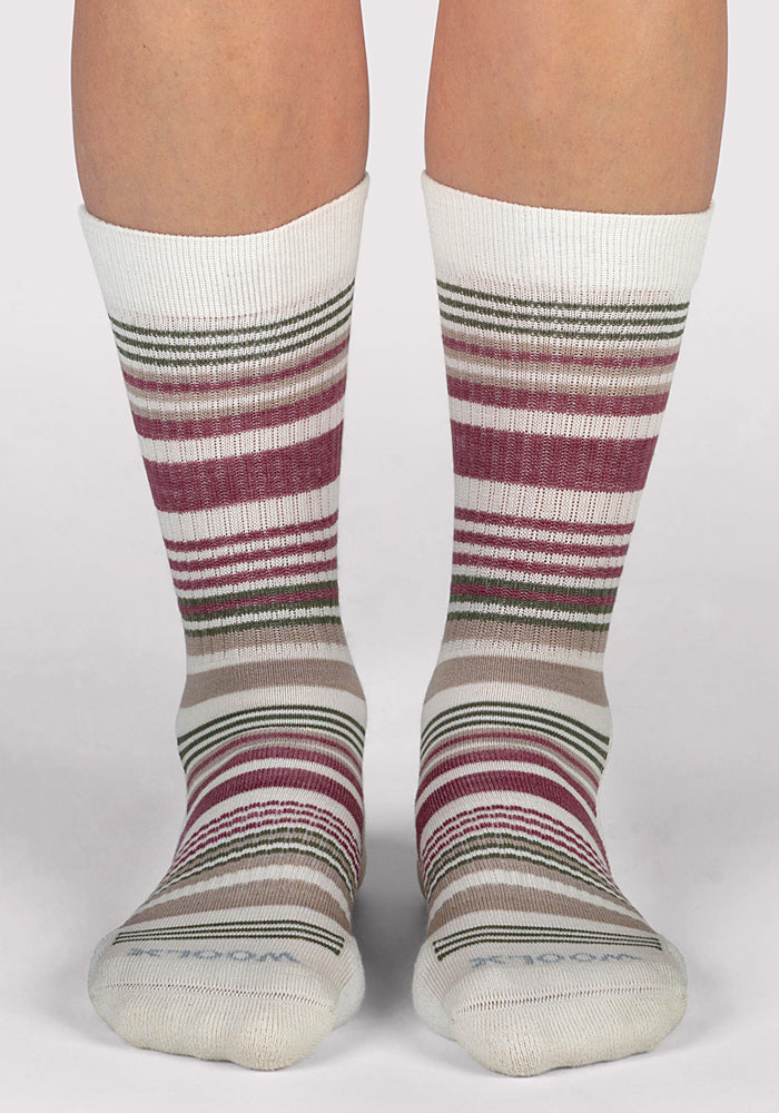Humktnn | Women’s Lightweight Merino Wool Crew Socks with Soft Cushion and Breathable Comfort