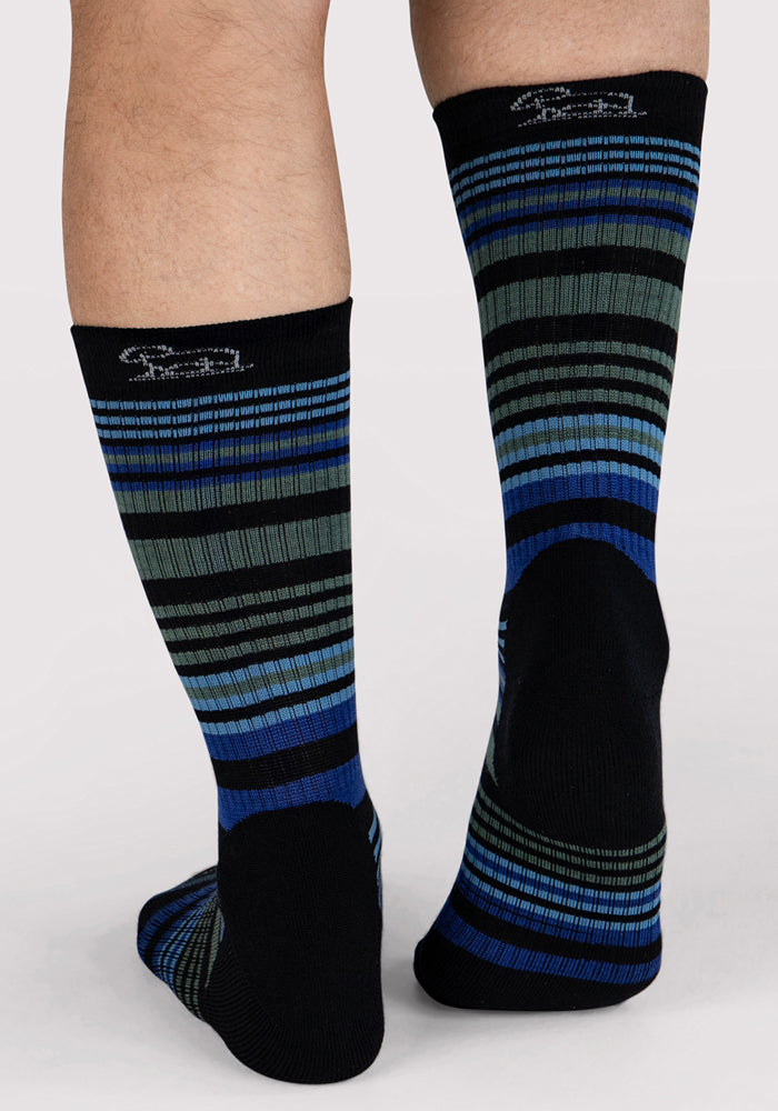 Men’s Merino Wool Crew Socks with Cushioned Footbed for Everyday Wear