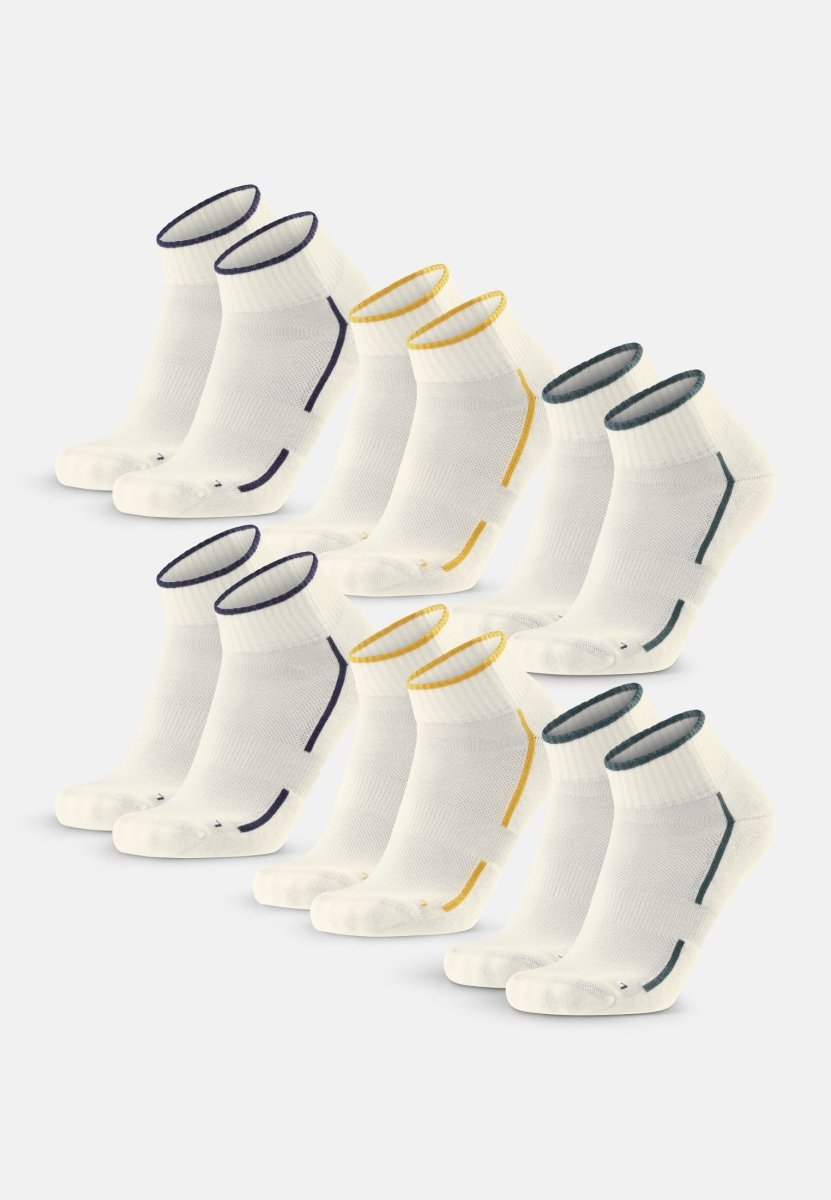 Humktnn | Breathable Cotton Quarter Socks for Everyday Comfort