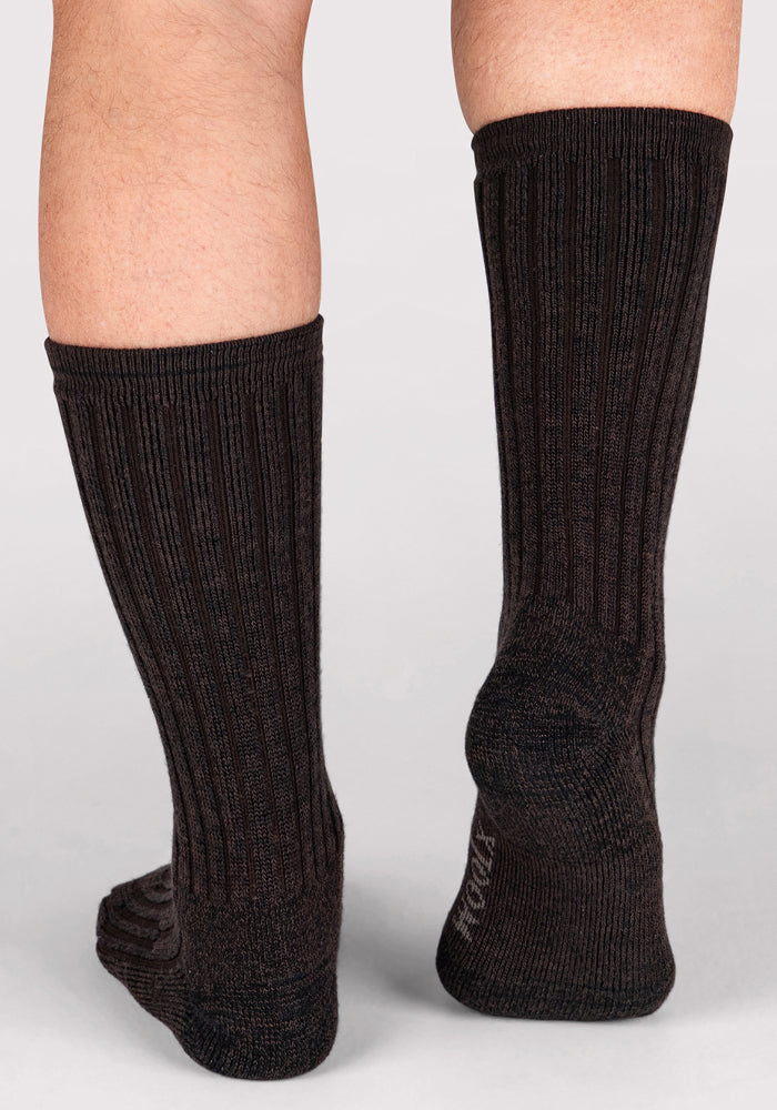Humktnn | Men’s Merino Wool Silk Blend Crew Socks for Cozy Everyday Wear