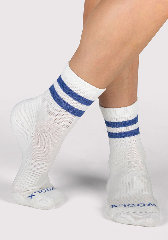 Humktnn | Women's Sporty Merino Wool Mini Crew Socks for Everyday Comfort