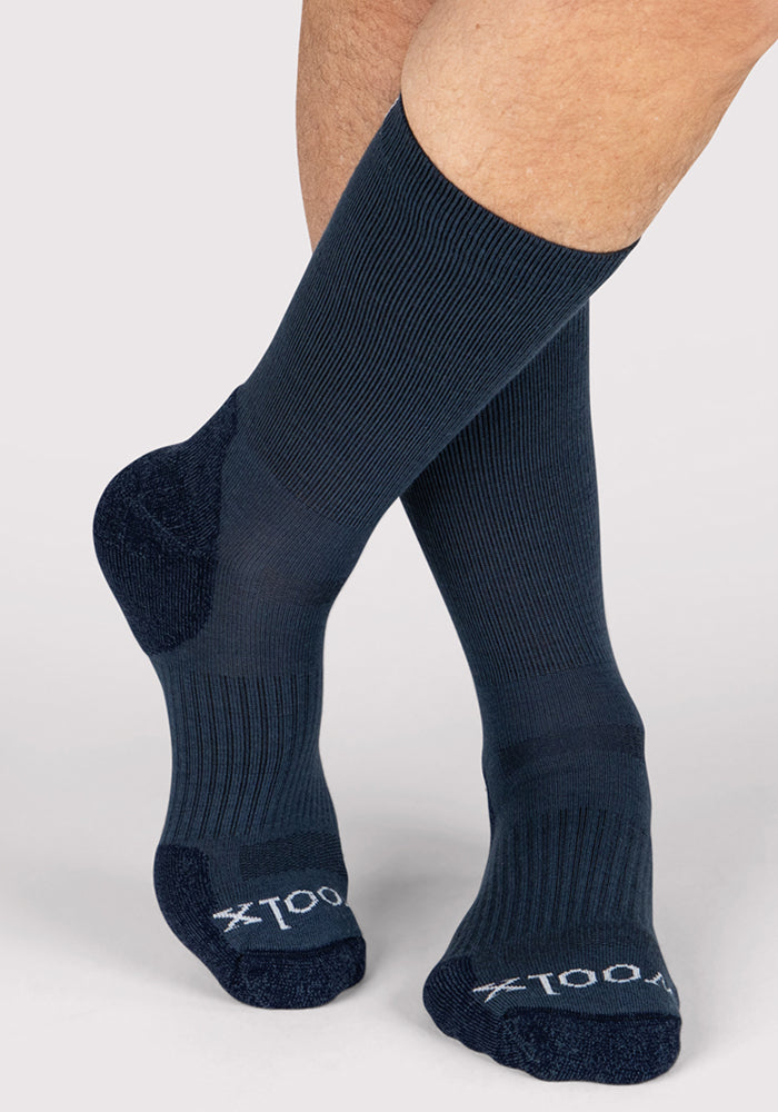 Humktnn | Men’s Lightweight Merino Wool Crew Socks with Breathable Comfort