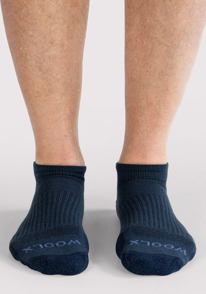 Humktnn | Men’s Lightweight Merino Wool No Show Ankle Socks with Targeted Cushioning