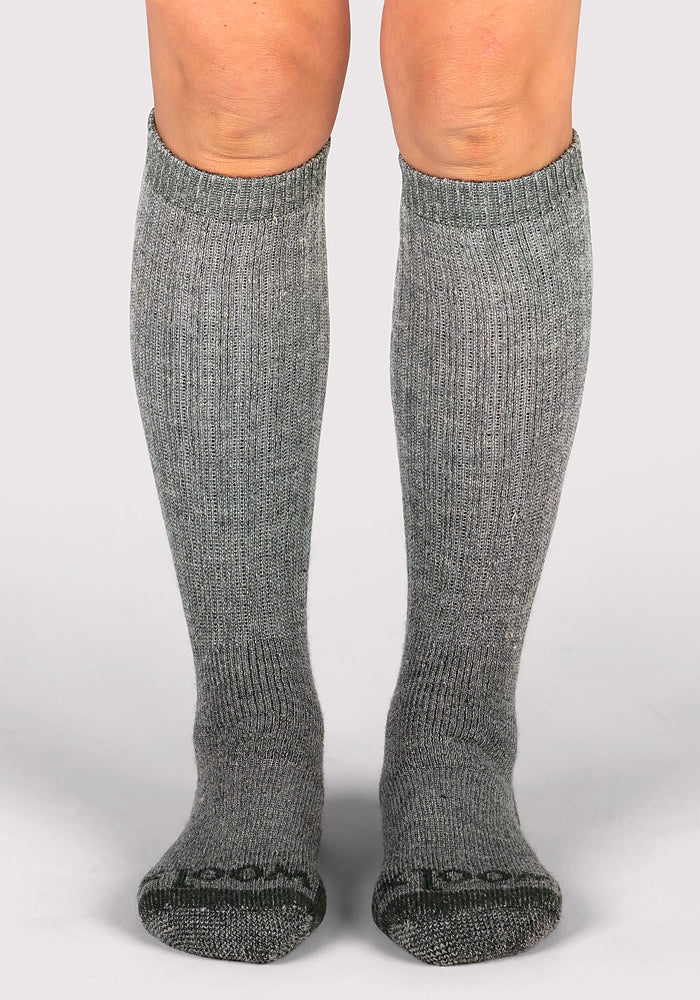 Humktnn | Women’s Heavyweight Merino Wool Over-The-Calf Socks for Extreme Cold