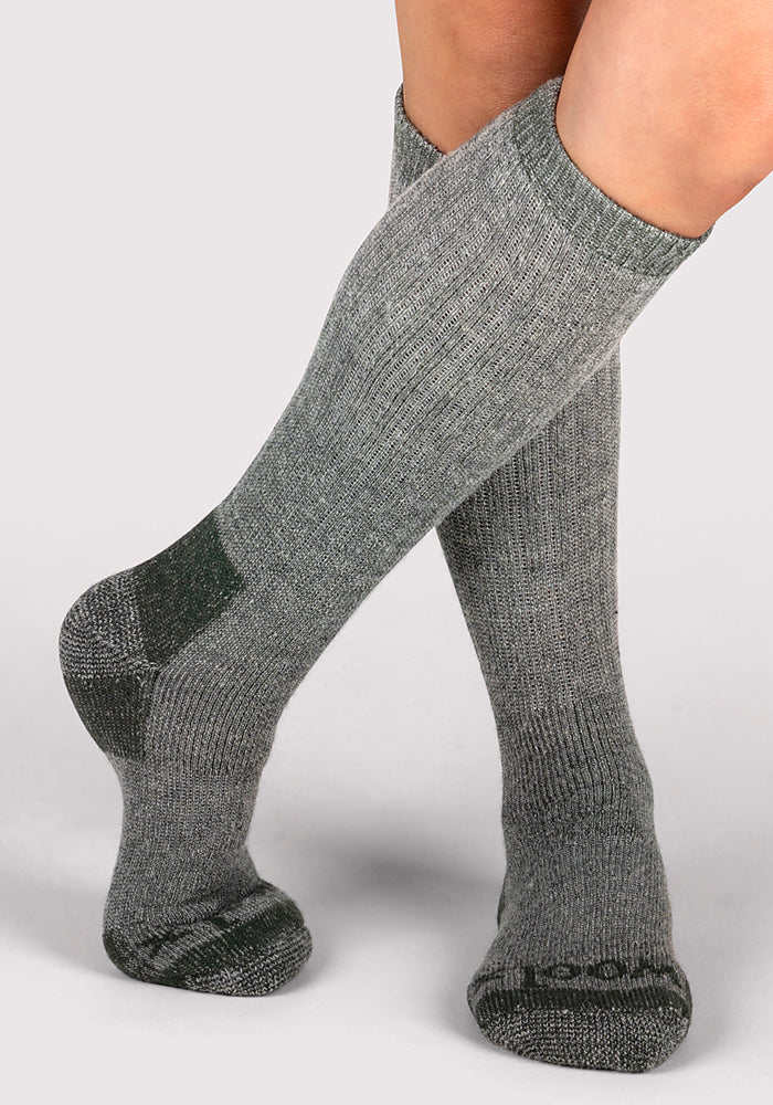 Humktnn | Women’s Heavyweight Merino Wool Over-The-Calf Socks for Extreme Cold