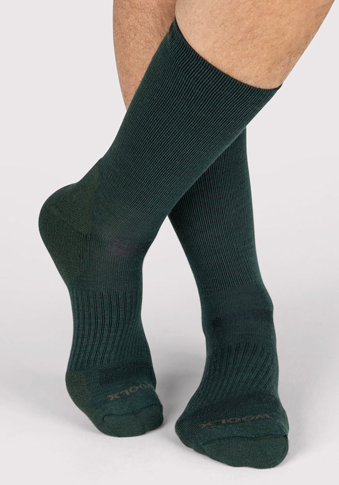 Humktnn | Men’s Merino Wool Crew Socks with Lightweight Cushioning for Everyday Wear