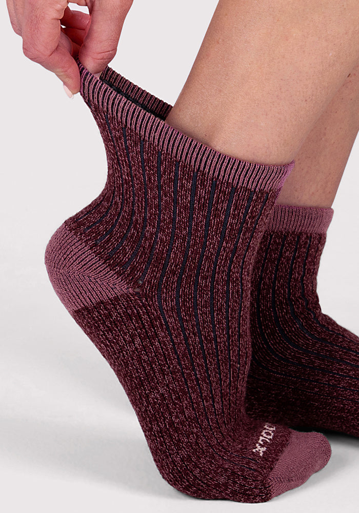 Humktnn | Women’s Merino Wool Mini Crew Socks with Soft Cushioning and Stay-Put Fit