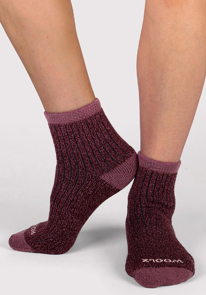 Humktnn | Women’s Merino Wool Mini Crew Socks with Soft Cushioning and Stay-Put Fit