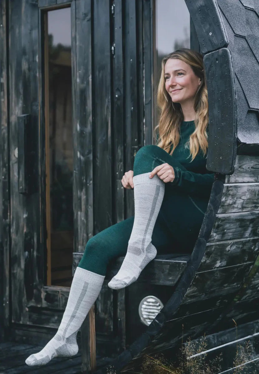Humktnn | Knee-Length Merino Hiking Socks for Long-Distance Trails