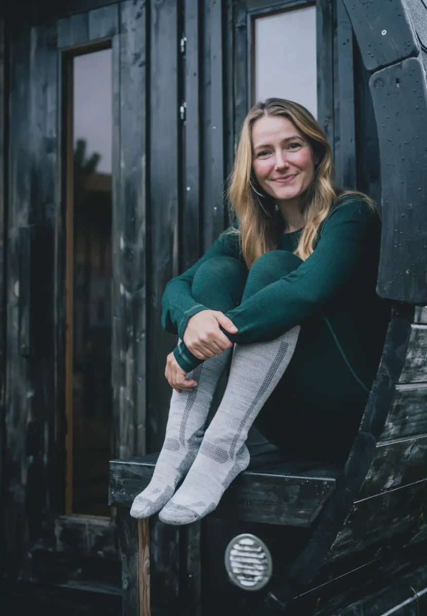 Humktnn | Knee-Length Merino Hiking Socks for Long-Distance Trails