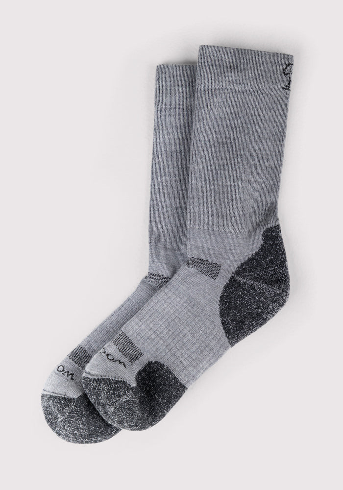 Humktnn | Women’s Lightweight Merino Wool Crew Socks for Everyday Wear, Grey