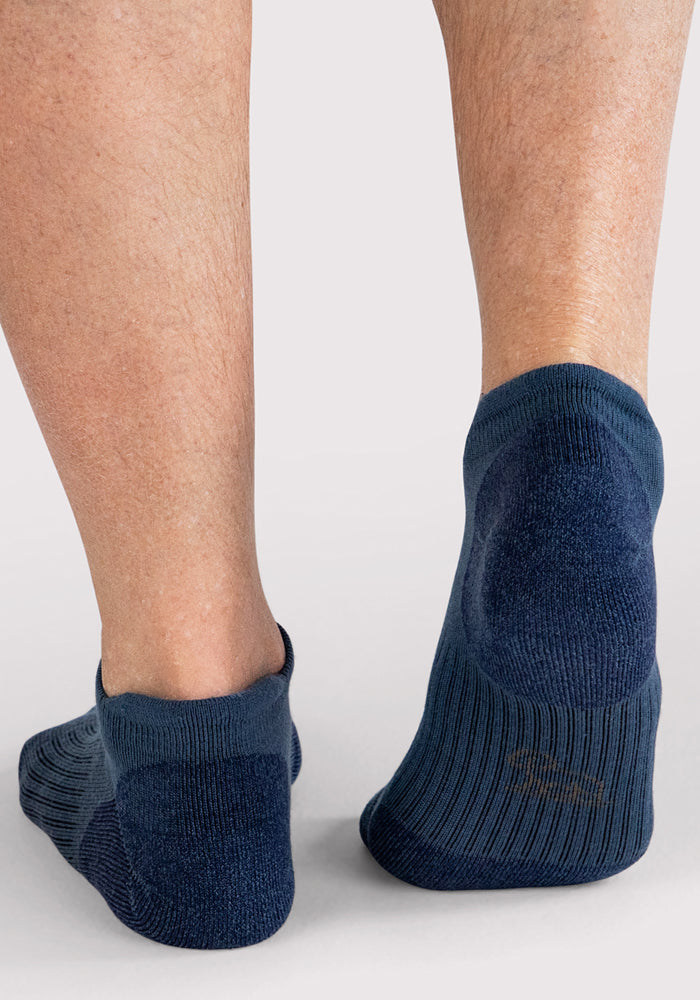 Humktnn| Men’s No Show Merino Wool Socks with Cushioned Support