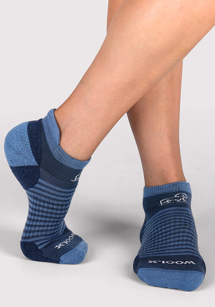 Humktnn | Women’s Lightweight Merino Wool No Show Socks with Breathable Support