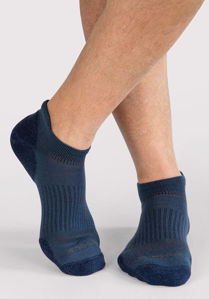 Humktnn| Men’s No Show Merino Wool Socks with Cushioned Support