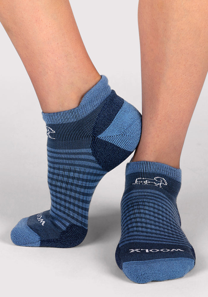 Humktnn | Women’s Lightweight Merino Wool No Show Socks with Breathable Support