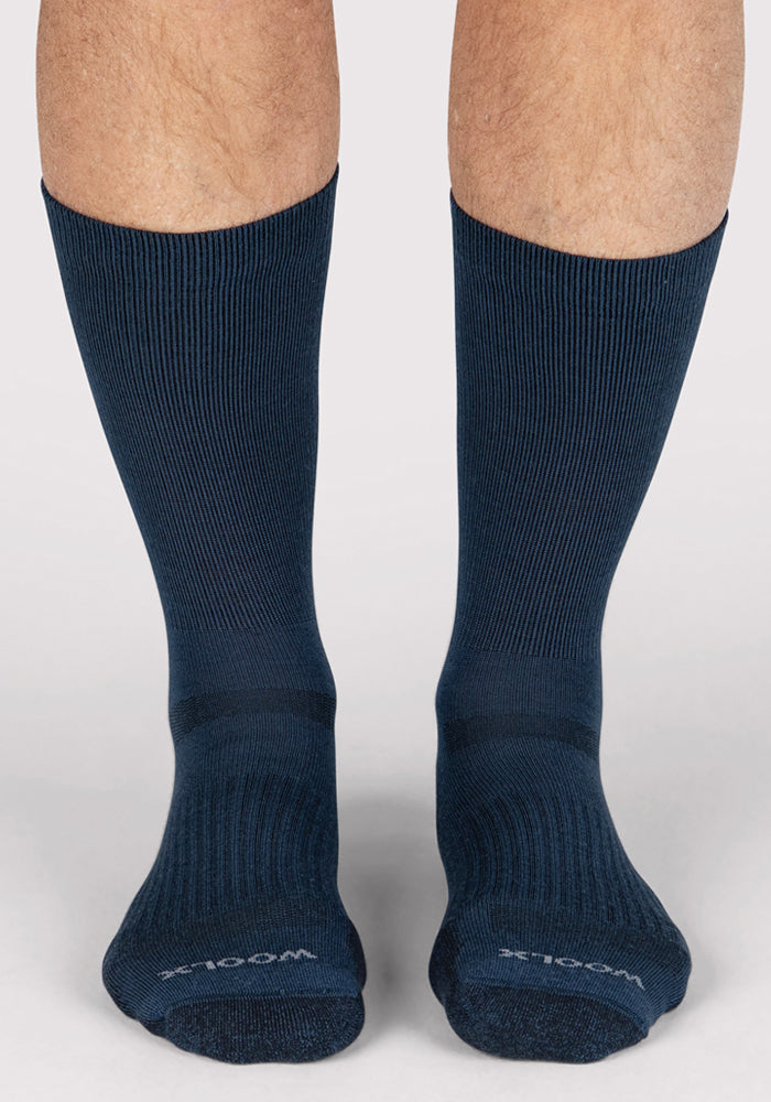Humktnn | Men’s Lightweight Merino Wool Crew Socks for Everyday Wear