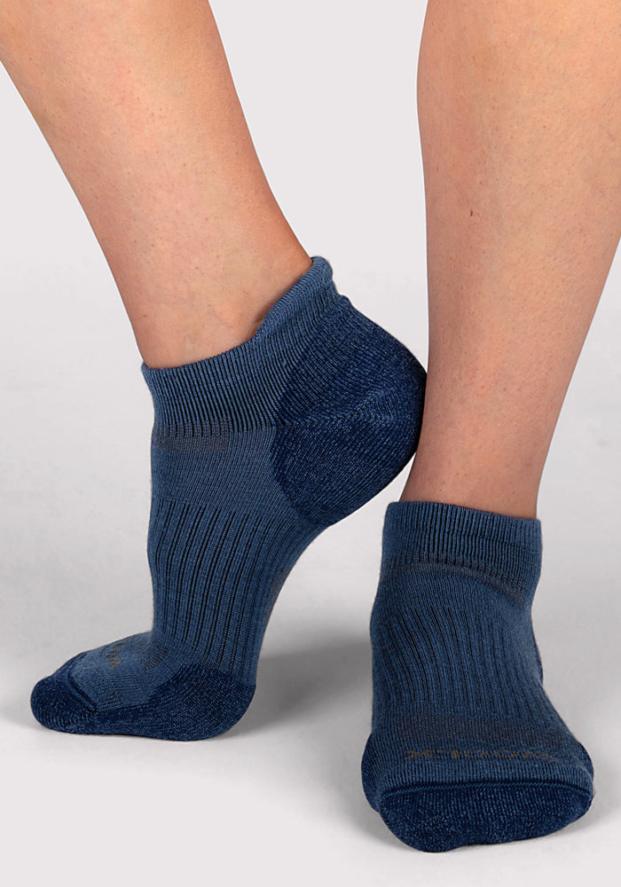 Humktnn | Women’s Merino Wool No Show Socks with Cushioned Ankle Support