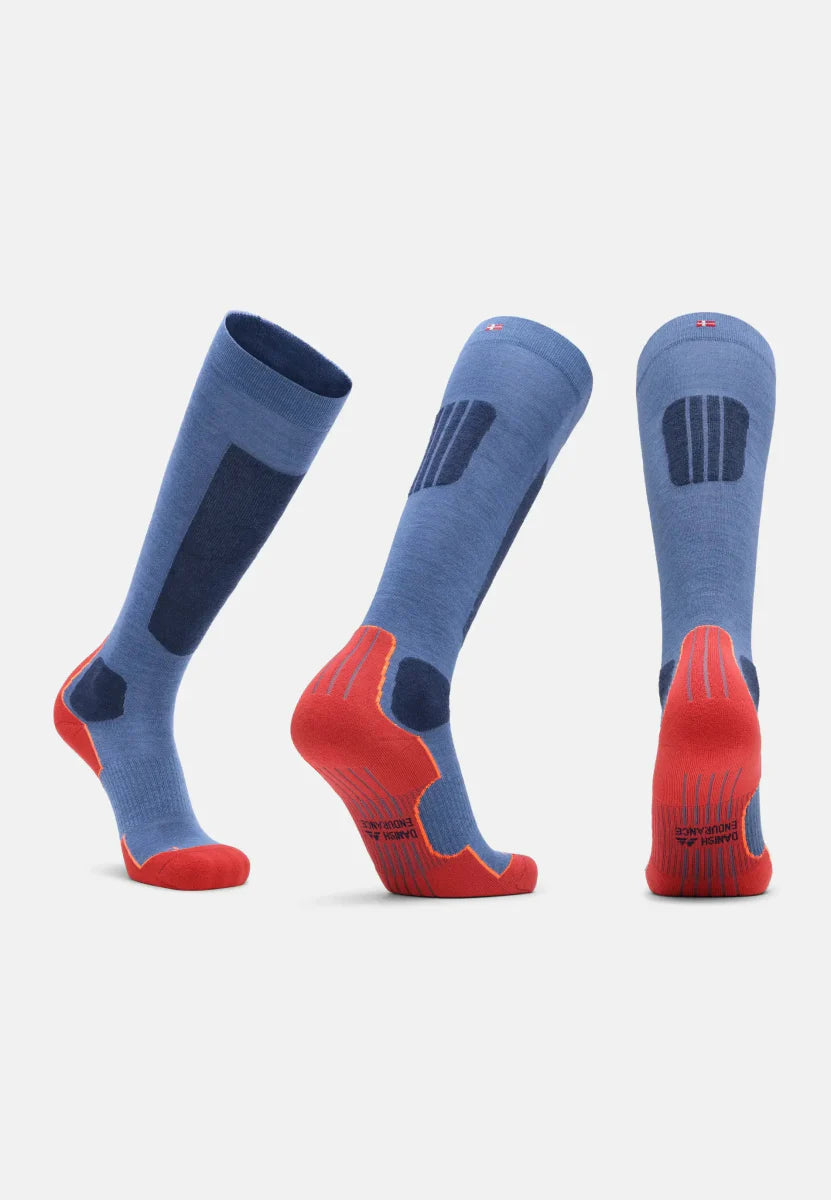 Humktnn| Lightweight Merino Ski Socks for Precision Fit and Control