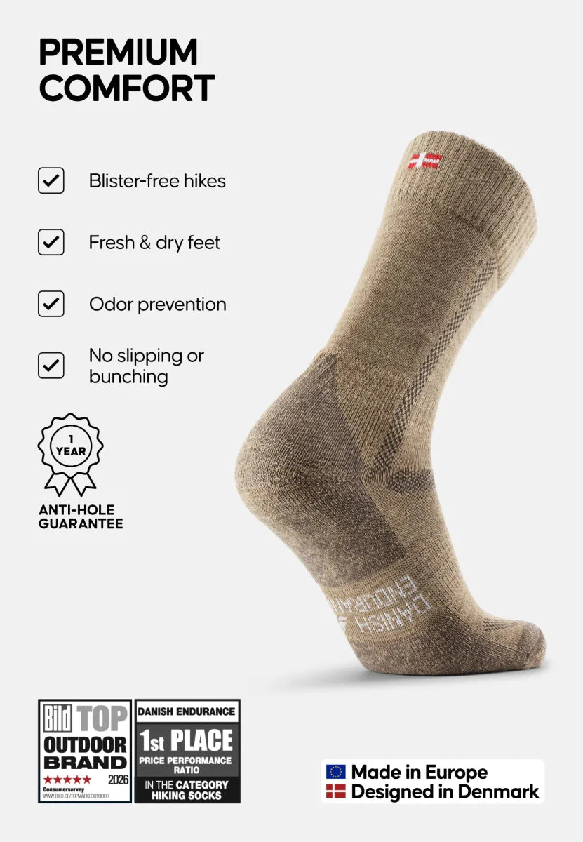 Humktnn | Merino Wool Hiking Socks – Moisture Control and Trail Comfort
